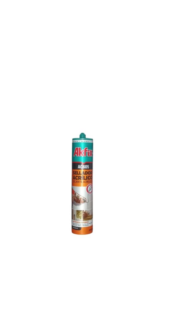 Sellador Acrílico Blanco Pintable AC605  AKfix 300 ml