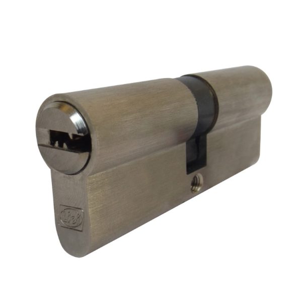 Cilindro LK 106 70 mm, llave/llave, bronce niquel satinado