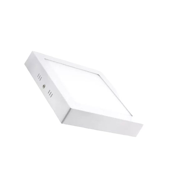 Panel Led Cuadrado Sobrepuesto 18W, IP 44, Luz Fría