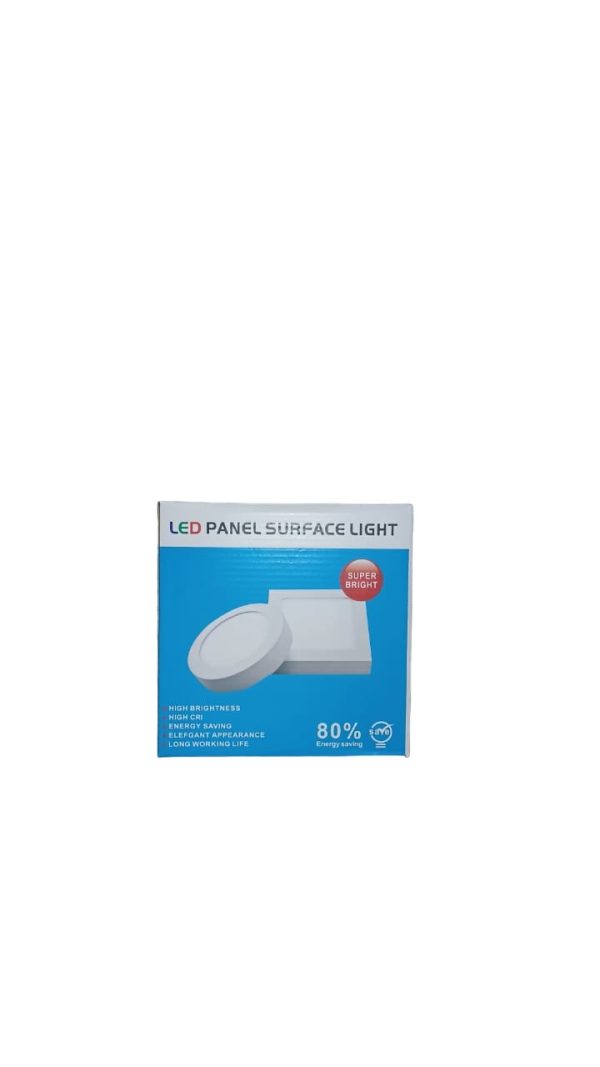 Panel Led Redondo Sobrepuesto 12W Luz Cálida