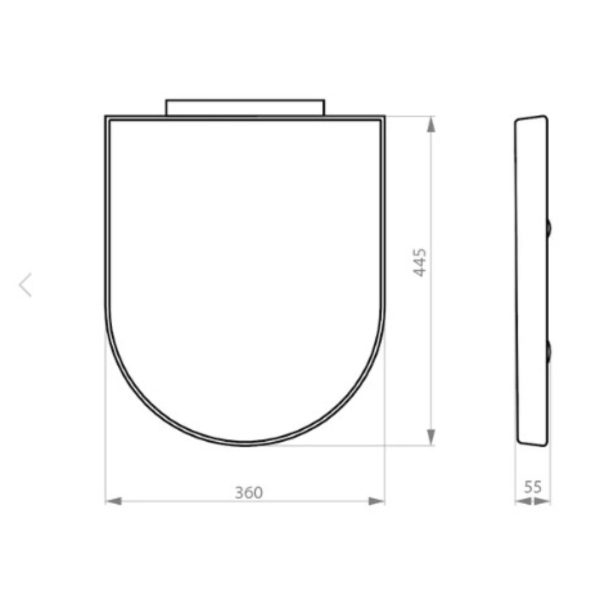 Tapa Urea Soft Close para WC Acros - Imagen 4