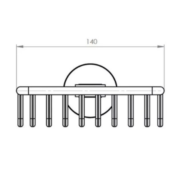 Jabonera Ozka Cromo Stretto - Imagen 3