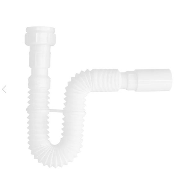 Sifón Flexible Universal 1 1/2" y 1 1/4" con Adaptador y Sujetador