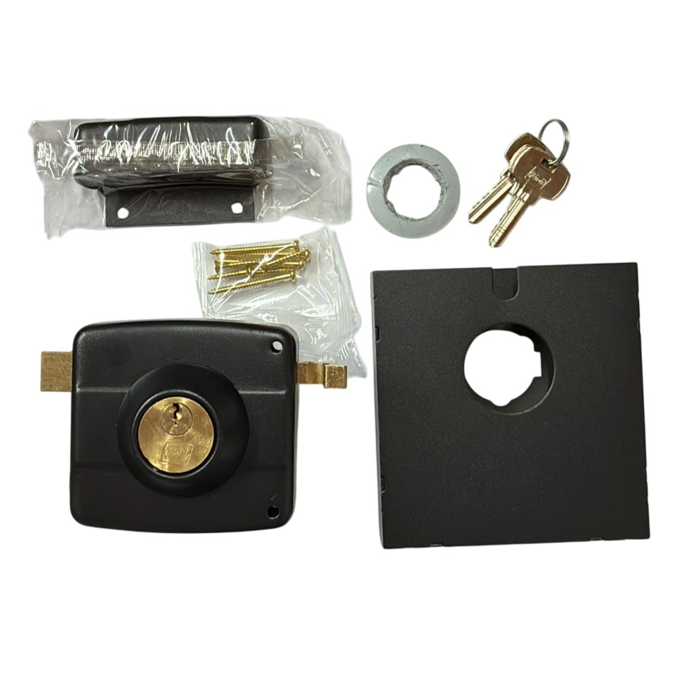 Cerradura Acceso de sobreponer negra con caja metálica - Imagen 2