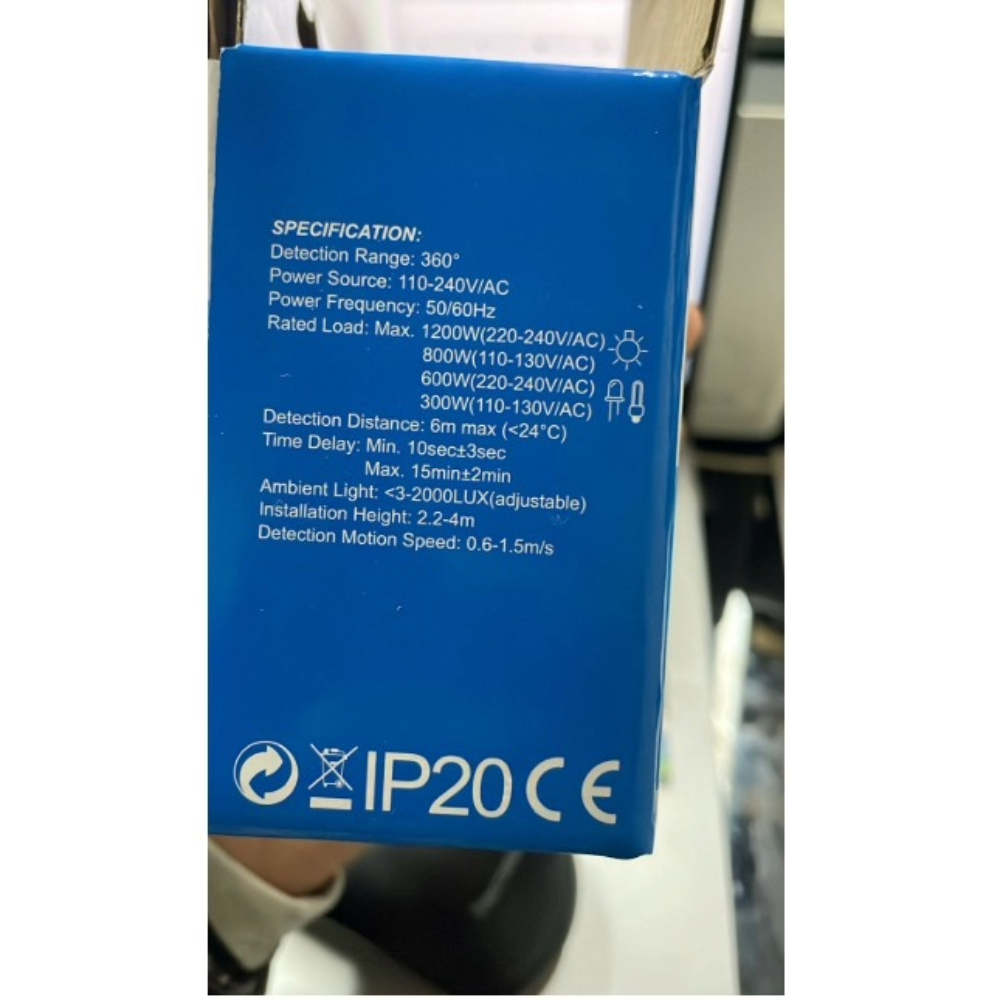 Sensor De Movimiento 360° Interior Blanco - Imagen 3