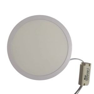 Panel Led Eco Sobrepuesto Redondo 18W Luz Cálida